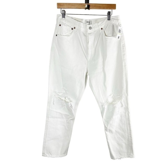 AGOLDE RILEY Crop High Rise Straight Size 30  SLANT - Picture 1 of 13